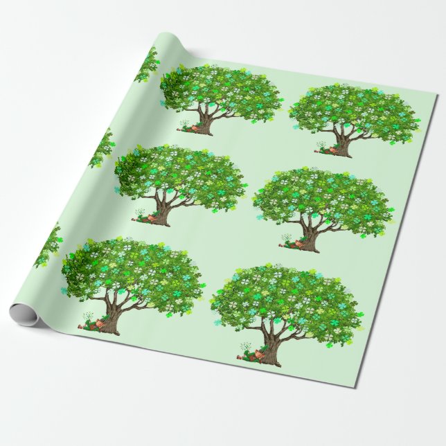 Presente Sorte do papel de enrolar irlandês (Desenrolado)