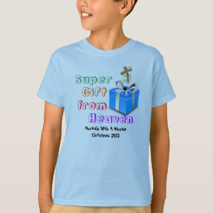 Presente super do t-shirt da juventude do céu