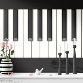 Presente Teclado Piano Gigante em um Roll de Papel (preto)