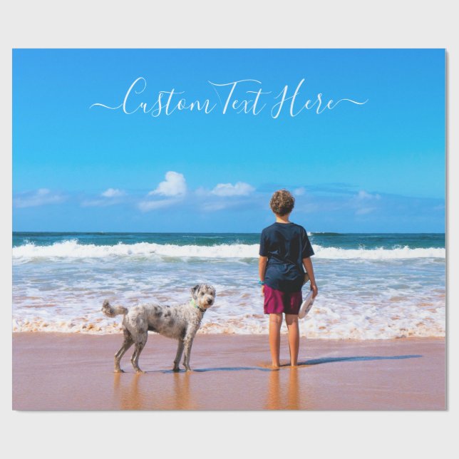 Presente Texto Personalizado do Papel de Moldagem de Fotogr (Aberto)