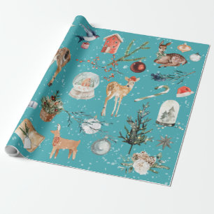 Presente Todo o papel de moldagem da Reindeer de Natal