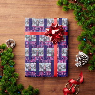 Presente Trump Santa Hat Gift Wrap   Papel de enrolamento d