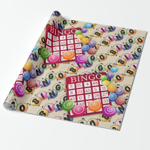 Presente Vamos Reproduzir Papel de Moldagem de Bingo