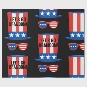 PRESENTE VAMOS VÁ BRANDON! PAPEL DE EMBALAGEM