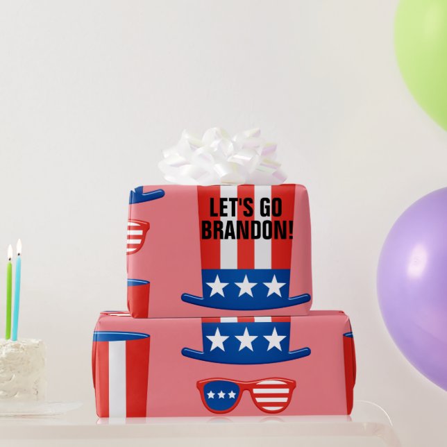 PRESENTE VAMOS VÁ BRANDON! PAPEL DE EMBALAGEM (Presentes para festas)