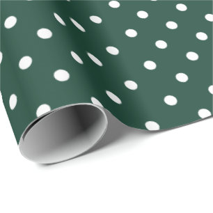 Presente Verde Caçador  Papel branco de enrolamento da Bol
