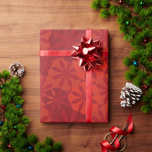 Presente Vermelho Moderno Chinês de Ano Novo Papel de Lavag (Presente de Natal)