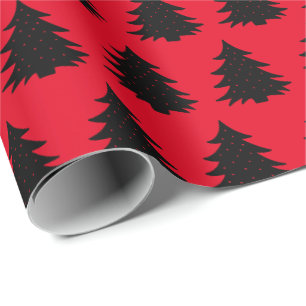 Presente Vermelho Papel de enrolamento em árvore de Natal