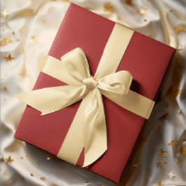 Presente Vermelho Tradicional - Papel Sólido de Enrolamento