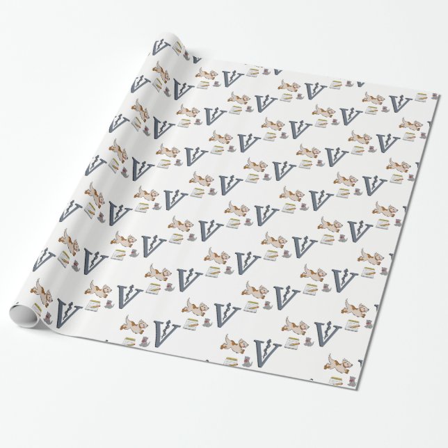 Presente Veterinário de papel embrulhado (Desenrolado)