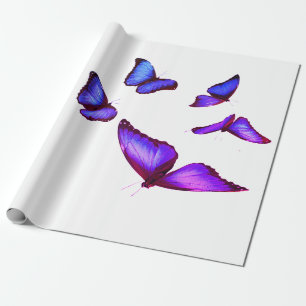 Presente VIOLETA ULTRA DE Papel E BORRACHAS BRANCAS