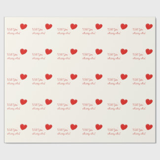 Presente você casar-me-á papel de envolvimento