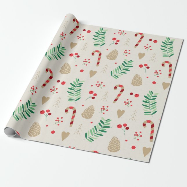 Presente Watercolor Oferta de Natal Apresenta Papel de Mold (Desenrolado)