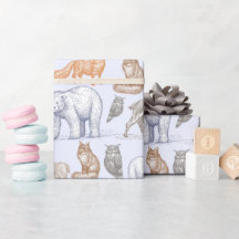 Woodland Cria Papel De Molho De Feriado Russo