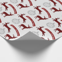 Xadrez de Buffalo - Papel de Embalagem de Natal