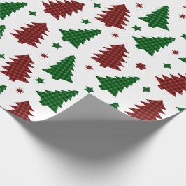 Presente Xadrez de estacas de papel de enrolamento de Natal