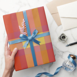 Presente Xadrez pequena - 11 de novembro - Papel de enrolam