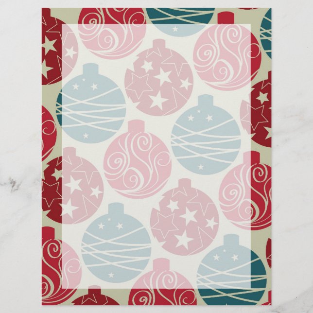 Presentes Azuis Vermelhos de Enfeites de natal Ret (Frente)