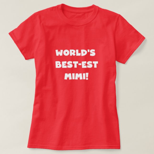 Presentes brancos dos t-shirt do texto Mimi do (Frente do Design)