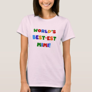 Presentes brilhantes dos t-shirt das cores Mimi do