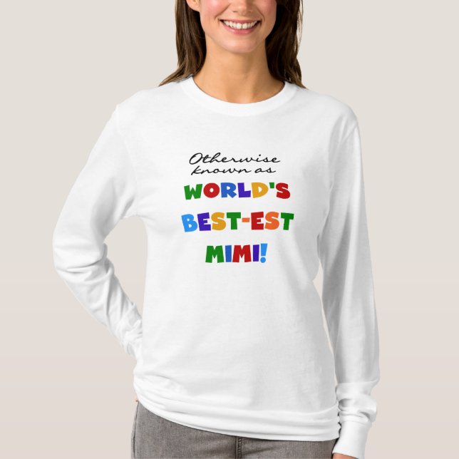 Presentes brilhantes dos t-shirt das cores Mimi do (Frente)