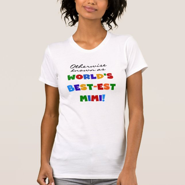Presentes brilhantes dos t-shirt das cores Mimi do (Frente)