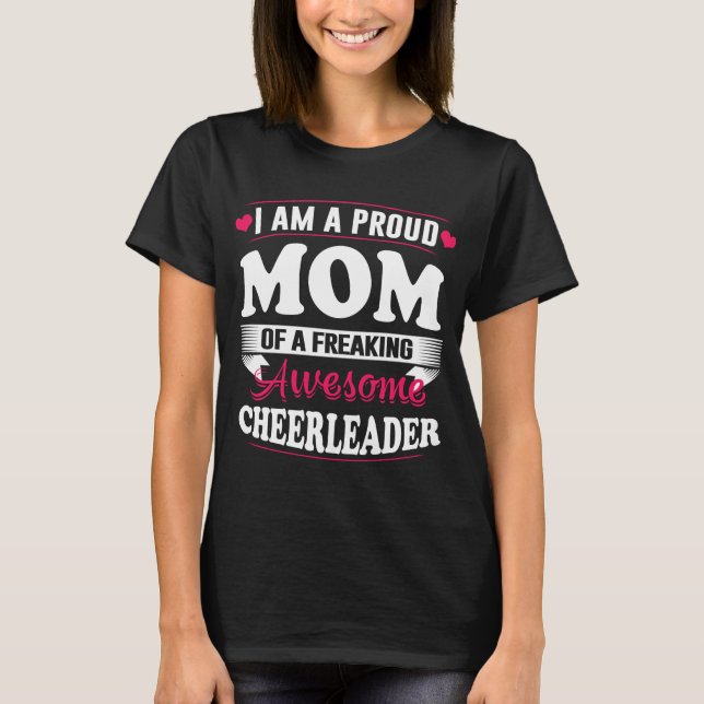 Presentes Cheerleading da camisa da mamã do (Frente)