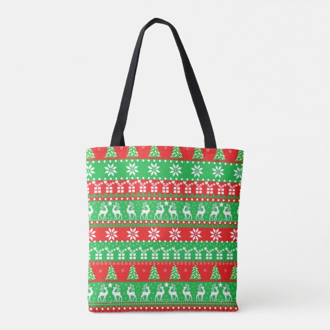 Presentes com Deeps New Year Pixel art Tote Bag (Verso)