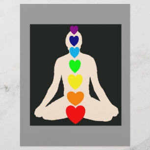 Presentes da posição de Lotus da ioga de Chakra