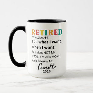 Presentes de Aposentadoria para Mulheres, Caneca d