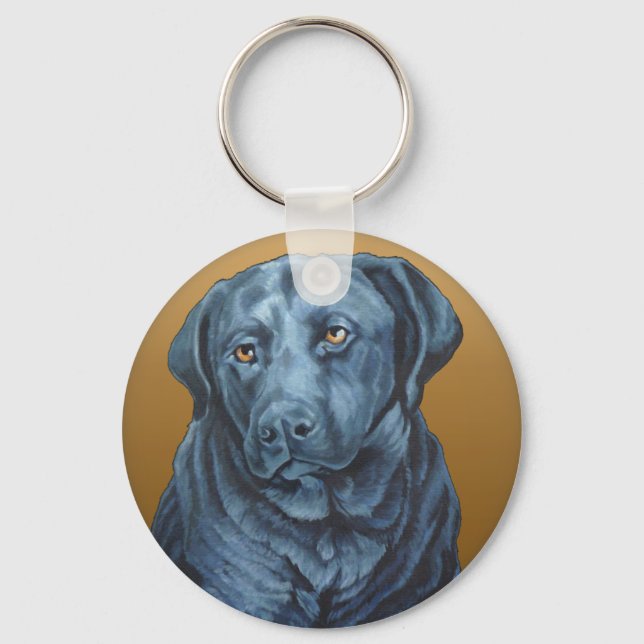 Presentes de Arte Chaveiro de Cachorro Azul no Lab (Frente)
