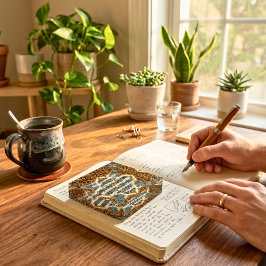 Presentes de Arte Persa com Marqueteria de Texto P