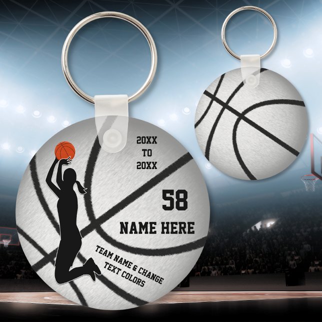 Presentes de basquete feminino. Chaveiro de basque (Basketball gifts for girls. Cheap basketball keychains. Cheap basketball gifts. Basketball Trinkets.)