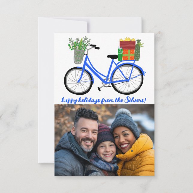 Presentes de Bicicleta Adoráveis Férias de Natal F (Frente)