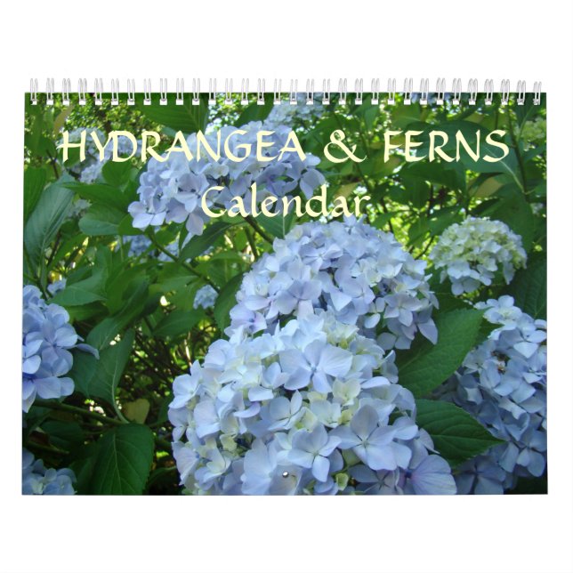 PRESENTES DE Calendário HIDRANGEAS E FERNS DE CALE (Capa)