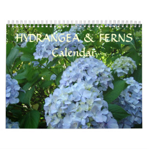 PRESENTES DE Calendário HIDRANGEAS E FERNS DE CALE