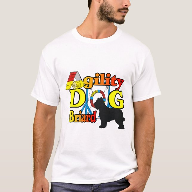Presentes de Camisas de Agilidade Briard (Frente)