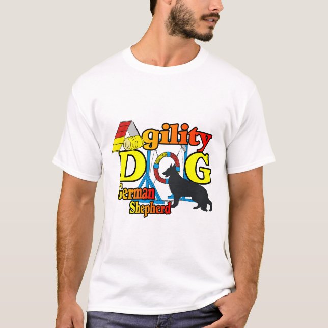 Presentes de Camisas de Agilidade do german shephe (Frente)