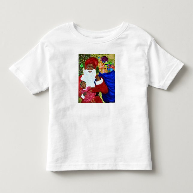 Presentes de Camisas de Natal para Crianças - Pres (Frente)
