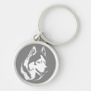 Presentes de Cão Malamute Chaveiro Rouco Siberian