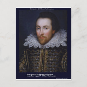 Presentes de Cartões Shakespeare Amor/Citação Sem 