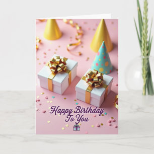 Presentes de Celebração Cartão Rosa