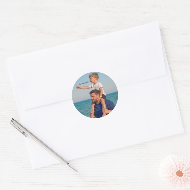 Presentes de Foto para o Papai Adesivo (Envelope)