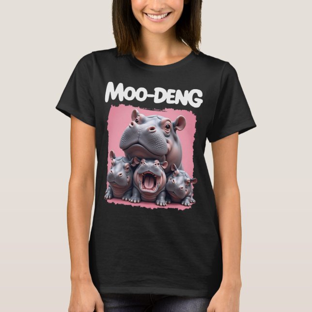 Presentes de Hippo, Camisa da Tailândia, Moo Deng (Frente)