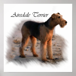 Presentes de Impressão de Arte de Airedale Terrie