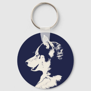 Presentes de Malamute Siberianos Chaveiros Roucos