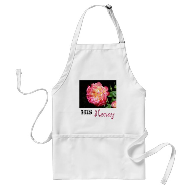 Presentes de mel de São Valentim aventais Rosa Ros (Frente)