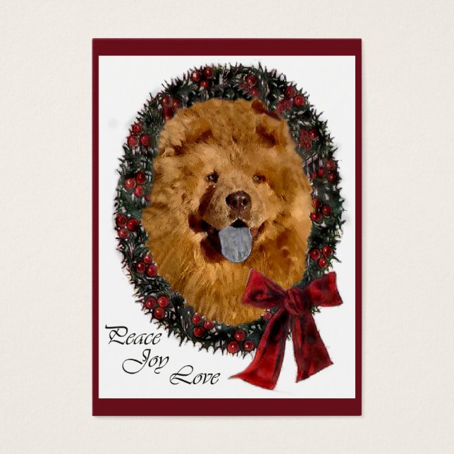 Presentes de Natal Chow Chow (Frente)