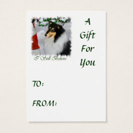 Presentes de Natal de Collie Rough Rough Tricolor