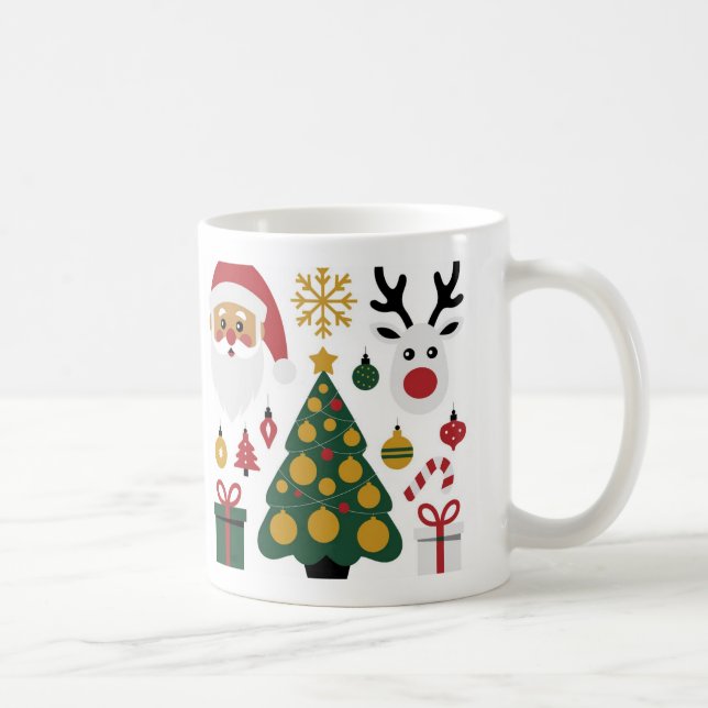 Presentes de Natal de feliz | canecas de café (Direita)